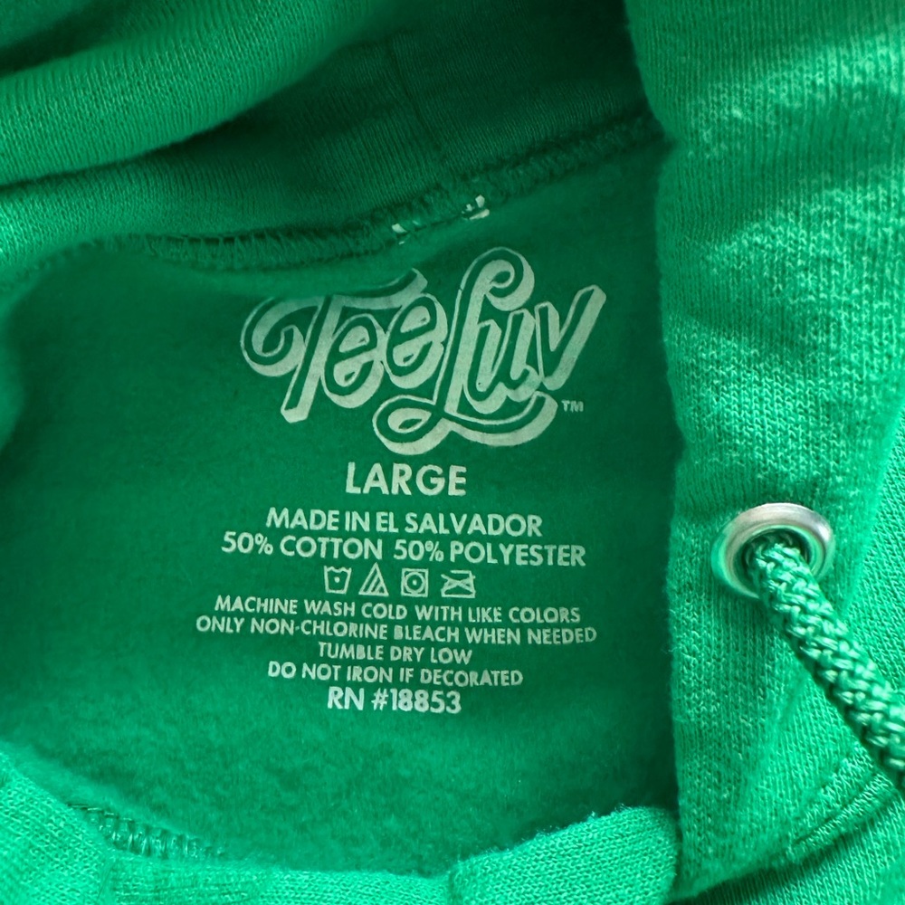 Lucky Charms green st. patrick’s day irish Graphic Hoodie unisex large NWOT ☘️ - Picture 4 of 5